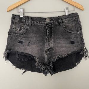 One Teaspoon Le Wolves Women’s Shorts Double Bass Size 29